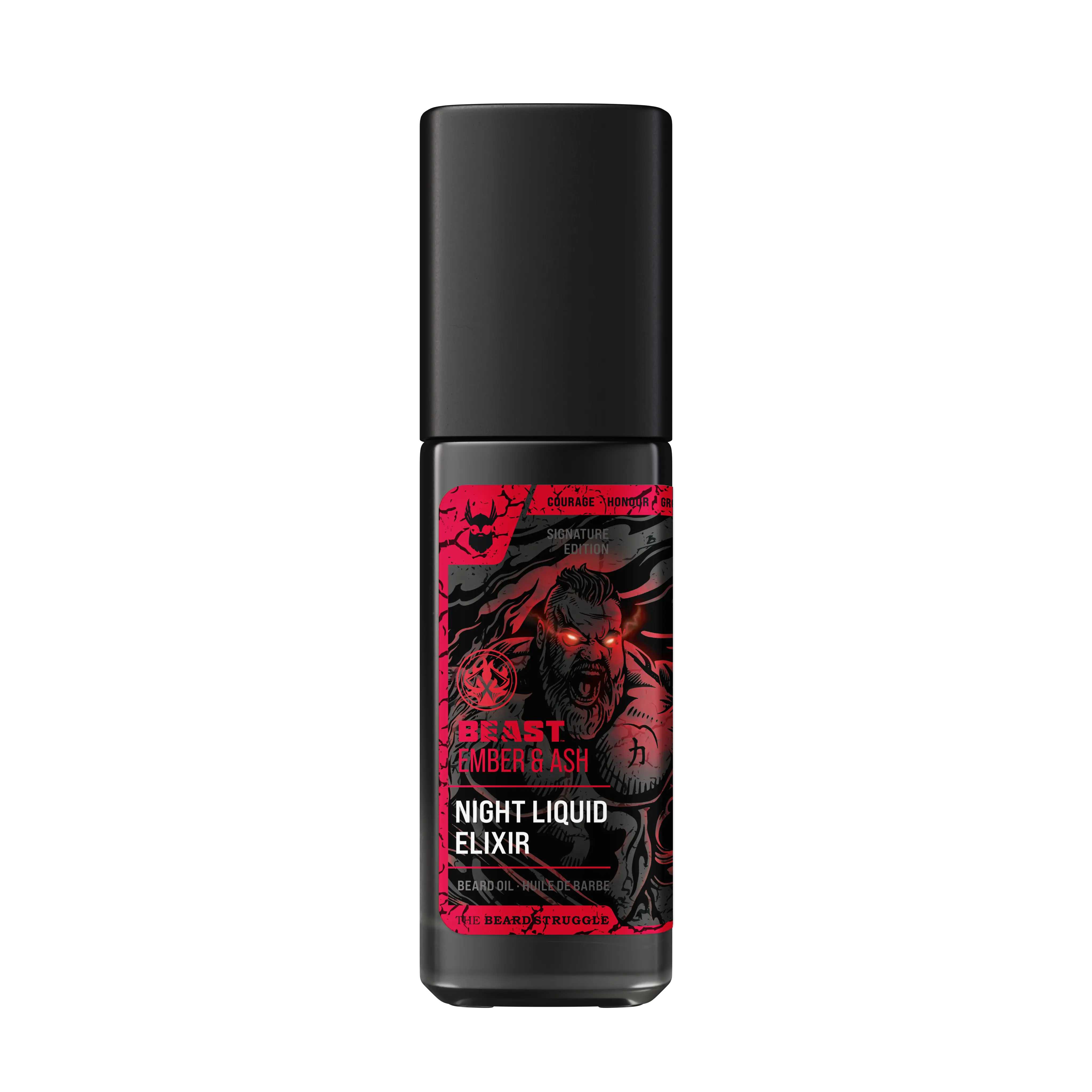 The Beard Struggle Ember & Ash Night Elixir, Natural Blend Men's Grooming Oil, Apply Nightly, Hydrates Facial Hair