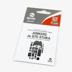 Red Fox Studio Junkers Ju 87G Stuka Quick Set 1/35 3D Acrylic Instrument Panel