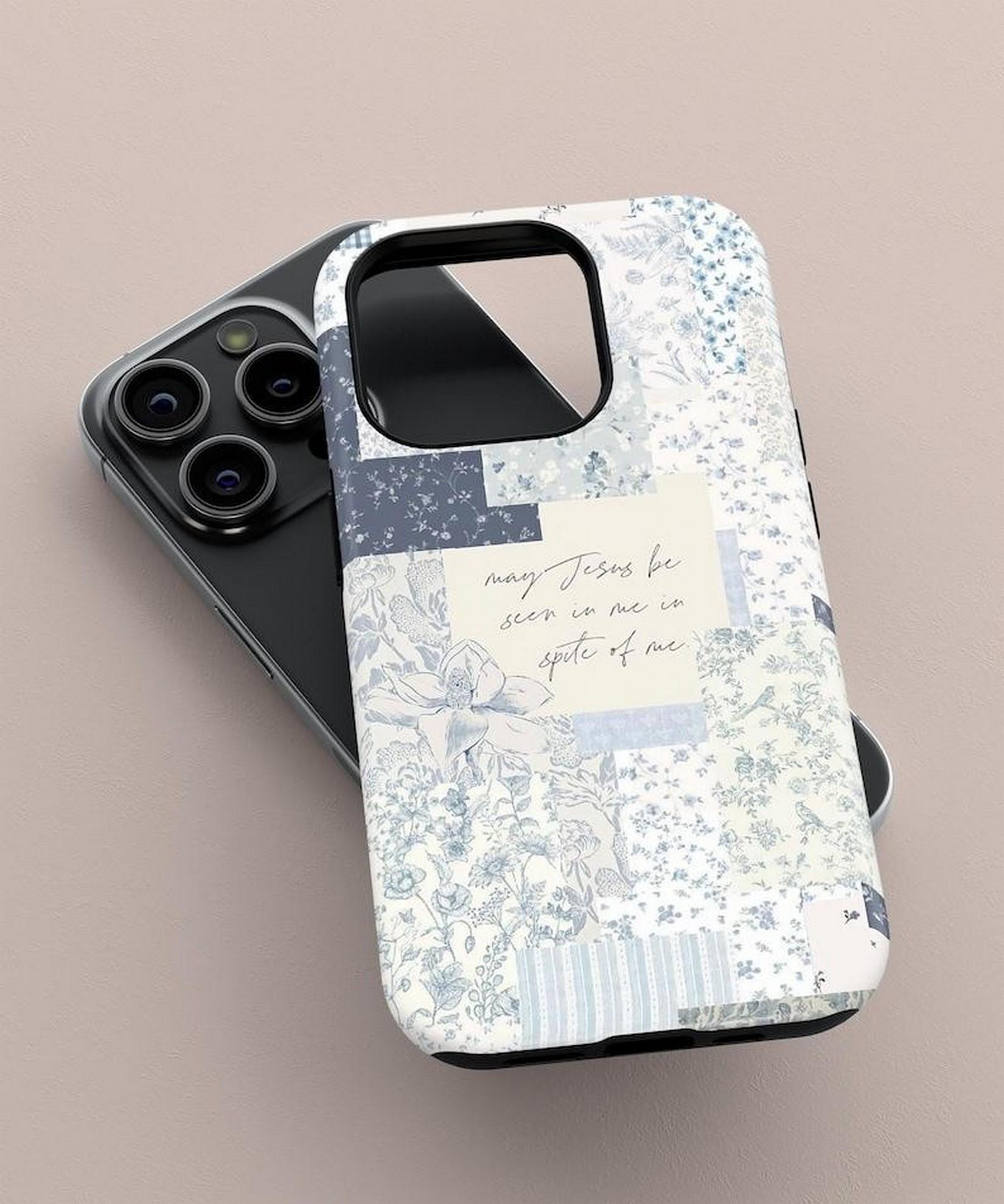 Christian Coquette Phone Case Patchwork Cute Jesus God Bible Verse Cover Religious Gift iPhone 17 16 15 14 13 12 11