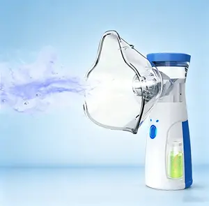 1 pcs Rechargeable Ultrasonic Handheld Mist Sprayer with Built-in 400mAh Battery, Includes Mask & Mouthpiece, Compact & Self-Cleaning, Ideal for Home & Travel Use（No need to install batteries.）