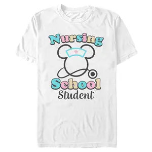 Mens Minnie Mouse Nursing School Student T Shirt