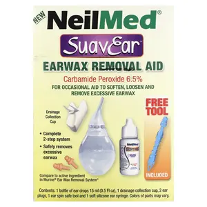 NeilMed SuaveEar, Earwax Removal Aid , 6 Pieces NeilMed SuaveEar, Earwax Removal Aid , 6 Pieces