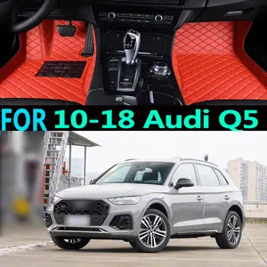 For 2010-2018 Audi Q5 - Model 1: Passenger Side Inner Panel Without Mesh Pocket - Model 2: Passenger Side Inner Panel With Mesh Pocket Car Floor Mats Vehicle-Specific Full Coverage Floor Mats Easy-Clean Carpet-Style Floor Mats