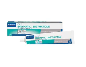Virbac CET Enzymatic Toothpaste 2.5 oz Tube - Poultry Flavor, Best for Dental Care, Helps Eliminate Bad Breath & Tartar Buildup