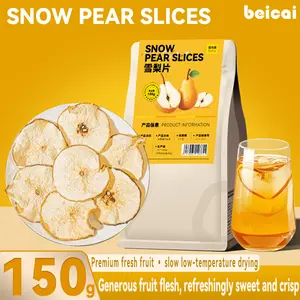 Premium Freeze-Dried Pear Slices, Dried Pear, Fruit Infusion, 150g/5.3oz, 100% Freeze-Dried Pear Slices, Fruit Tea Time, Valentine's Day New Year Gift for Fruit Tea Lovers, Office & Home & Party Drinking