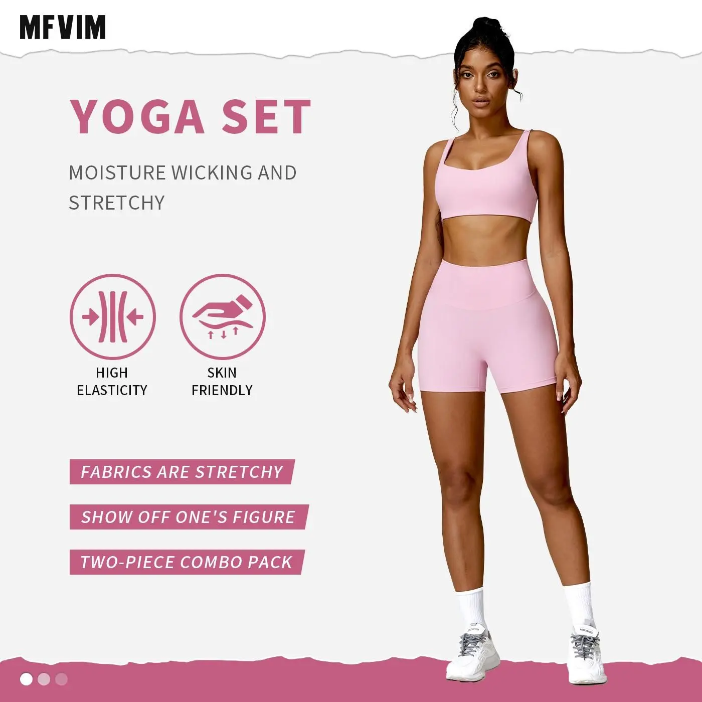Two Piece Shockproof Yoga Suit Quick Dry Running Fitness Suit, High Waisted Quick Dry Workout Fitness Exercise Clothing Breathable Activewear Athletic Activewear Tracksuits Sportswear