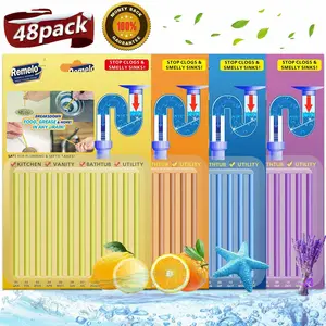 Drain Cleaner Sticks, Odor Eliminator Drain Opener, Odor-Free for Kitchen and Bathroom Household Home Care Supplies