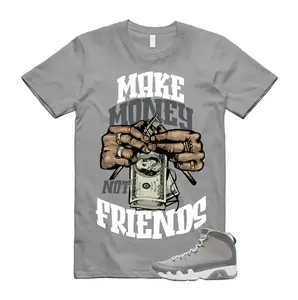 9 Cool Grey Shirt, Shirt Match AJ 9 Cool Grey Sneaker, MM Not Frends Tee, 100% Cotton, Unisex Top, All Seasons