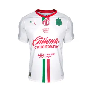 PUMA Mens Chivas Away Shirt Replica 25-26 Crew Neck Short Sleeve Jersey Casual - White