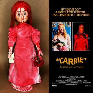 #46 Carrie White "Carrie" Steven King Horror Movie Character Doll by Erika's Emporium OOAK