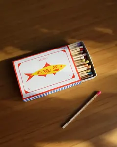 FISH RISOGRAPH PRINTED MATCHBOX