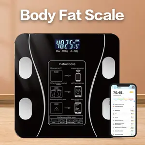 Smart Body Scale with App,Bluetooth Weight Scale Body Composition Monitor Health Analyzer Body Fat Monitor and BMI Calculation Fit Healthcare
