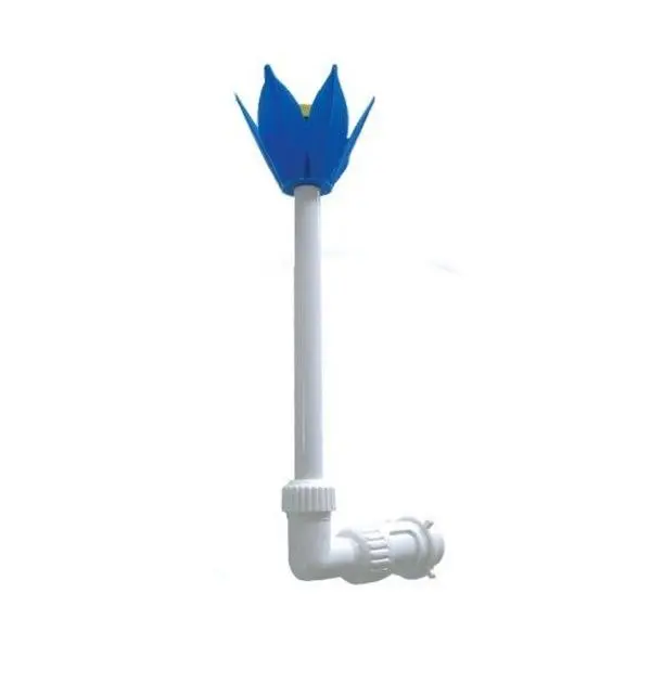 212 MAIN 2-Tier Adjustable Floral Outdoor Waterfall Fountain with Blue, White & Yellow Flowers - 1.5" Fit, Quick Install, for Swimming Pools, Spas, Two Tier