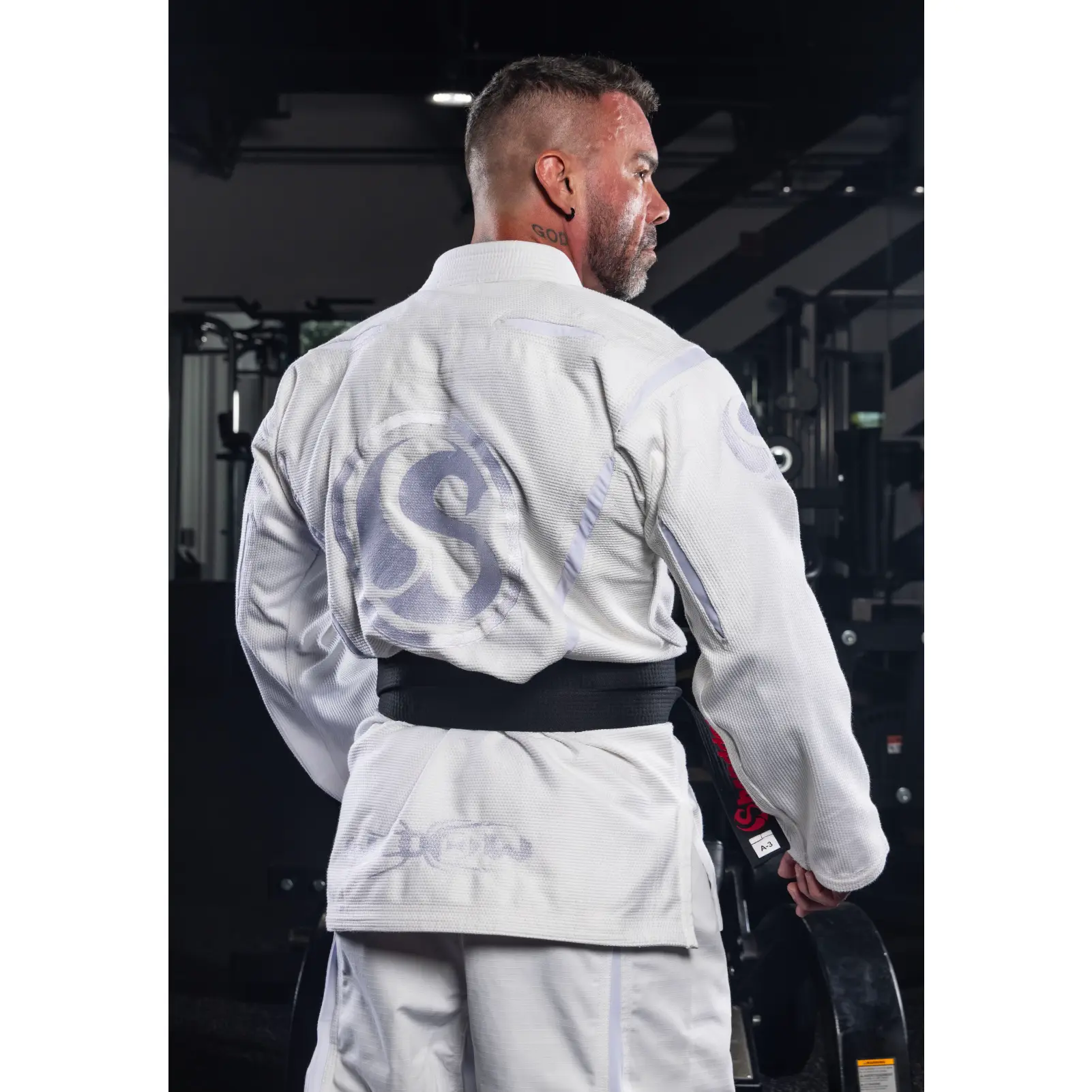 Shredder Gi White Widow Long Sleeve Martial Arts Uniform with Z-Flex Panels & Triple Stitched Lycra for Jiu Jitsu, Karate, Taekwondo