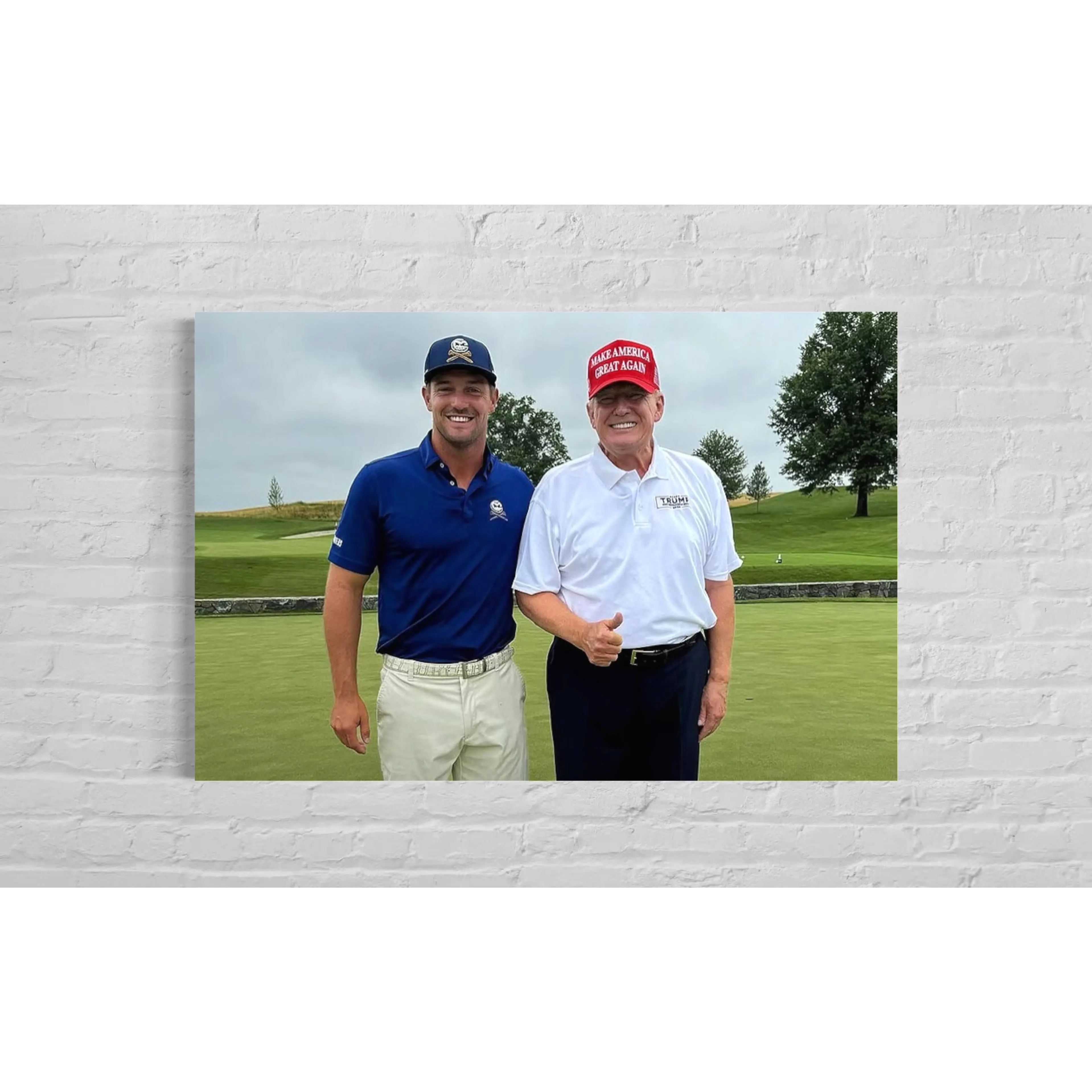 Bryson Dechambeau Donald Trump Poster Pring break 50, dope Poster for dorm room or workout room, Trump and Bryson