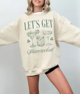 Lets Get Shamrocked Sweatshirt, St Patricks Day Sweatshirt, St Paddys Day Sweater, Funny St Patricks Day Drinking Shirt, St Pattys Pub Crawl Shirt