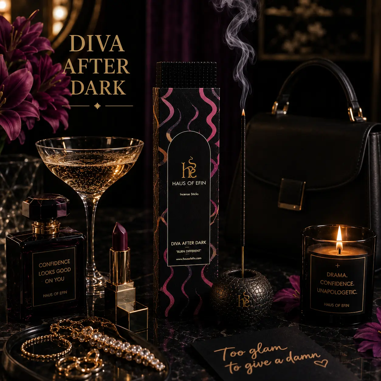 Diva After Dark – Chocolate Amber Floral Incense Sticks