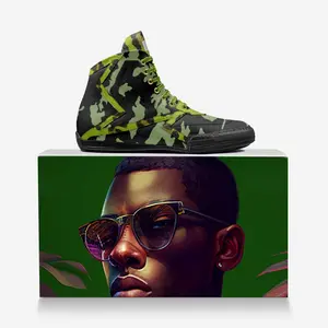 Ori Cloth Handcrafted Italian Leather High-Top Sneaker Trainer Soccer Style Custom Shoes