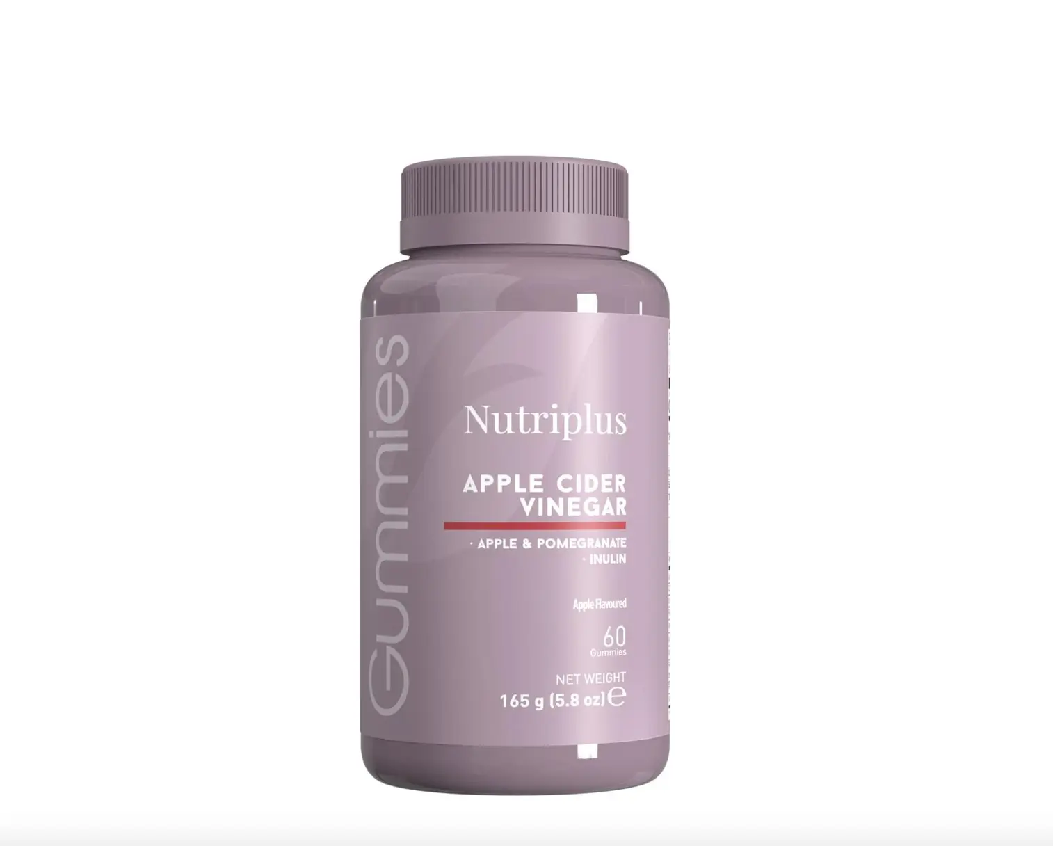 Farmasi Nutriplus Apple Cider Vinegar Gummies, Apple Flavored, 60 Gummies with Apply & Pomegranate Inulin