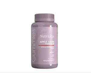 Farmasi Nutriplus Apple Cider Vinegar Gummies, Apple Flavored, 60 Gummies with Apply & Pomegranate Inulin