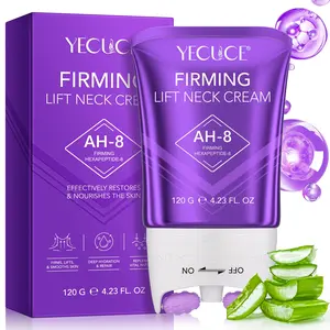 Yecuce Neck Firming Roller Cream, Neck Care Cream with Hexapeptide-8, Smooth Hydrating Moisturizer for Dry Rough Skin, 120g Bottle