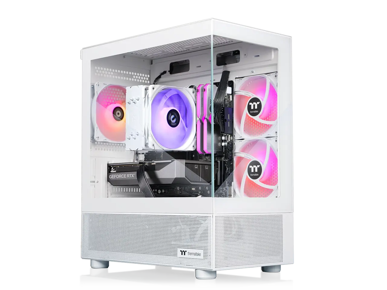 Thermaltake LCGS NE 5750S-V170S Gaming Desktop (AMD Ryzen 7 5700, NVIDIA GeForce RTX 3050, 16GB DDR4 3200Mhz Memory, 1TB NVMe M.2, 650W PSU, Wifi, Windows 11) N17S-B550-350-LCS
