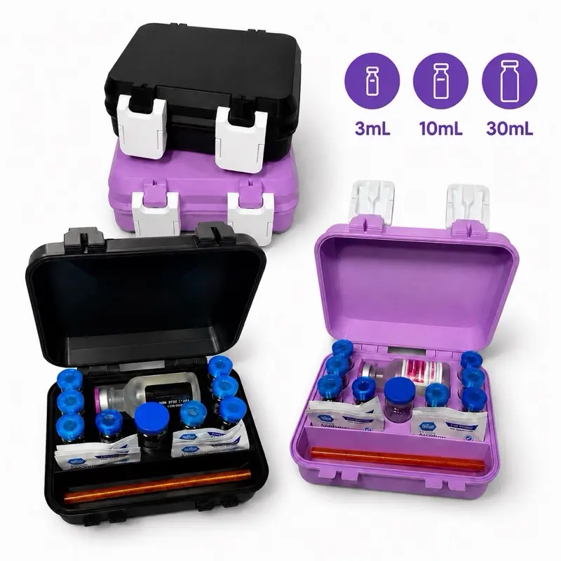 Mini Vault Peptide Storage Container. 3mL Vial Storage, Peptide Case. The Mini Vault!