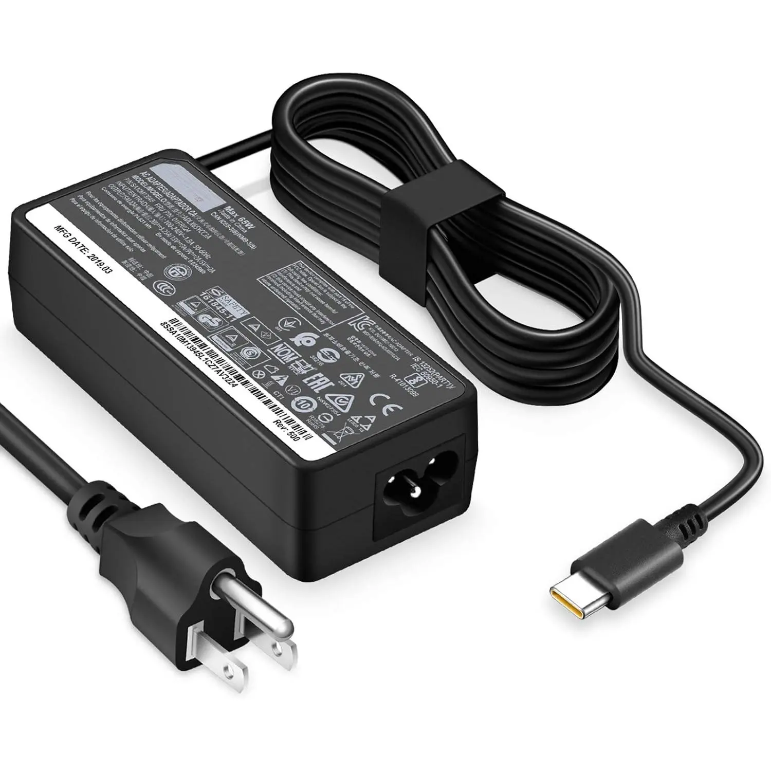 Type C Charger for Lenovo Laptop Computers, 65W-45W USB-C Fast Power Adapter for Water Sports Enthusiasts