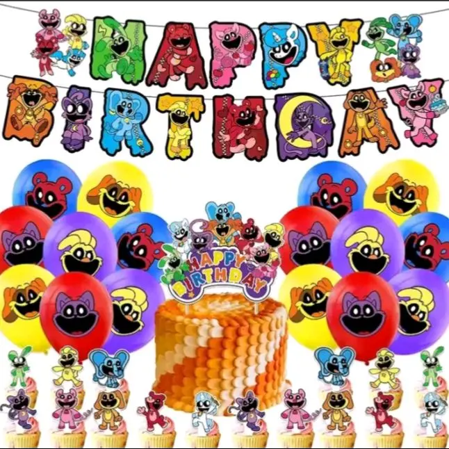 SMILING CRITTERS BALLOONS PARTY DECOR