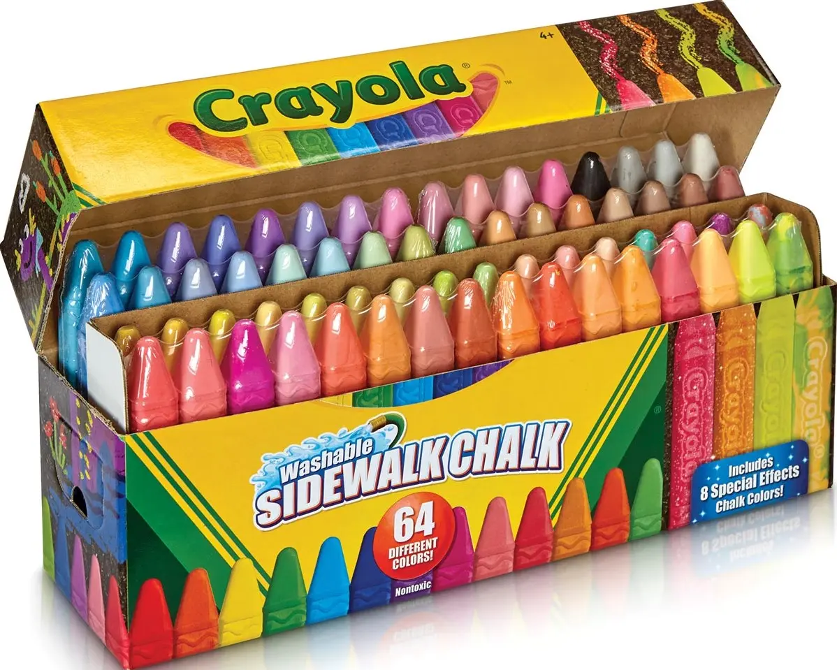 Ultra Washable Chalk, 64 Count