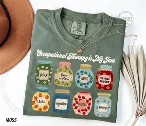 Occupational Therapy Shirt, Comfort Colors® Occupational Therapist Shirt, OT Shirt, OTA Gift, Occupational Therapy Is My Jam, Pediatric OT