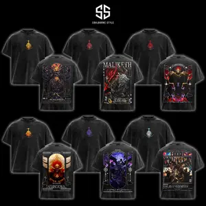 [Soulsborne Style Collection] Vintage Character of Elden Ring Nightreign Unisex T-shirt, Comfort Colors 1717 Shirt, Soulsborne Gaming Apparel, Soulslike Shirt, Video Game Clothes, Boy Merch, Gift For Him & For Her, Cotton Crewneck Top Clothes Streetwear