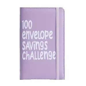100 Days Saving Challenge Envelope Book Budget Organizer With Daily Savings Tracker Binding Covers Habit Forming System $5050 Cash Goal To Develop Consistent Saving Habits