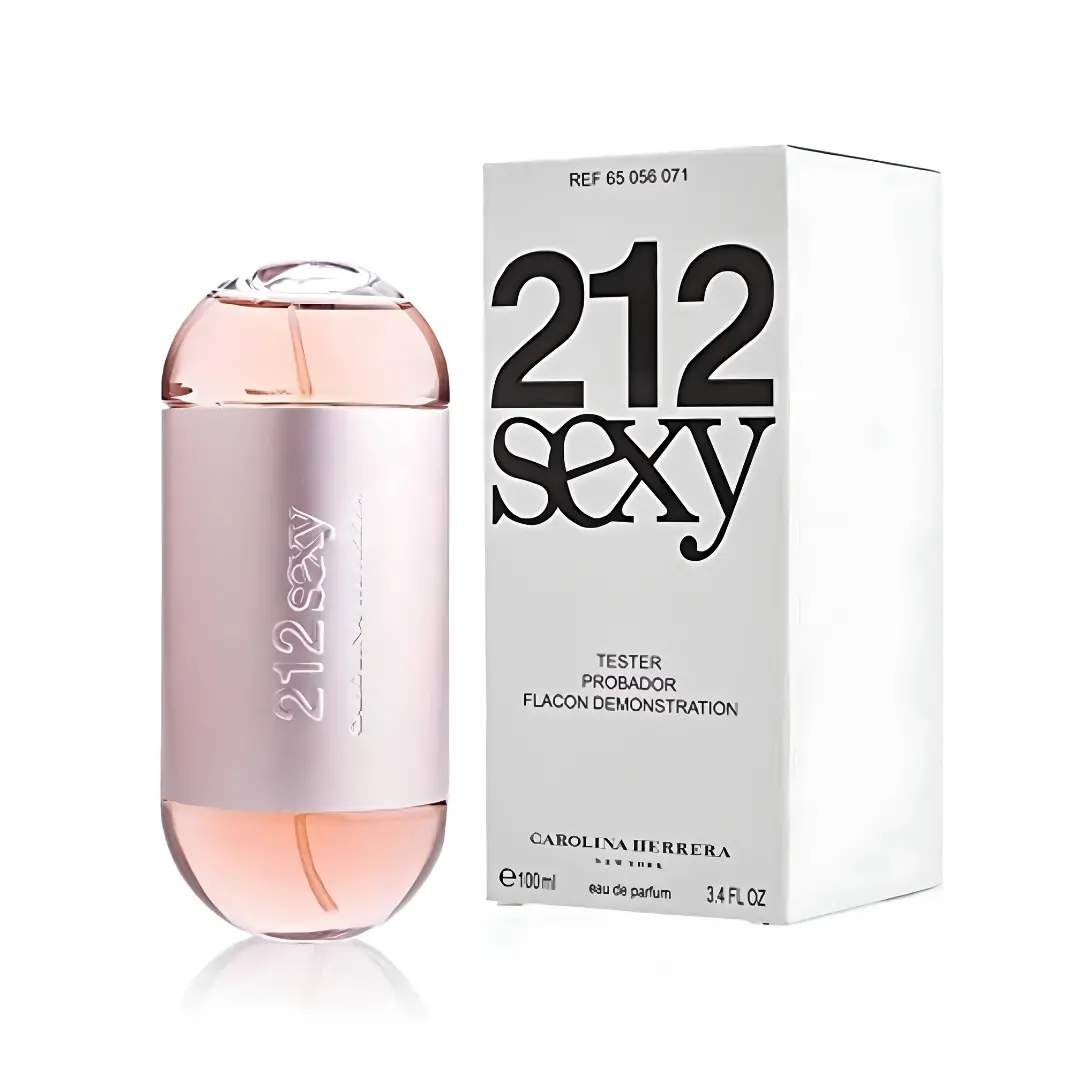Women's Carolina Herrera 212 Sexy Oriental Floral Eau de Parfum Tester (3.4 oz) - Perfumes for Women, Fragrance, Single Item with Pink Pepper, Gardenia, Vanilla Notes