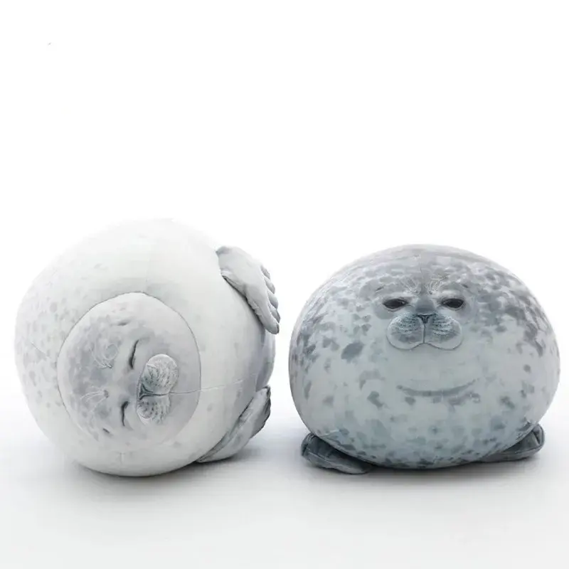 Cute Seal Plush Pillow, Chubby 3D Stuffed Animal Toy for Home Decor & Gifting