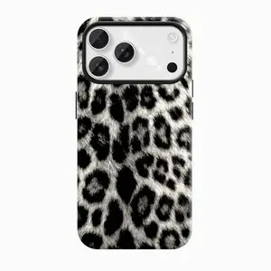 Into the Wild Leopard Case Gift for Girls Shockproof Protective Phone Case for iPhone 17 ProMax 17Air 16Pro 15 14 White Grey Leopard Print Stylish Chic Design leopard pattern cover affordable anti-fall vintage phonecase