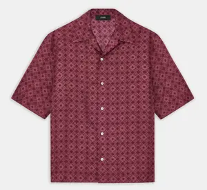 Amiri Quad "Wine" Bowling Shirt Size XL (MSRP: $990)