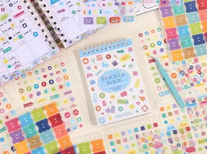 1200+ Monthly Planner Stickers for Women & Men -bible study and  Aesthetic Happy Planner Accessories Enhance and Streamline Your Planner, Journal and Calendar, PET Material Bullet Journal Sticker Book for Daily Life