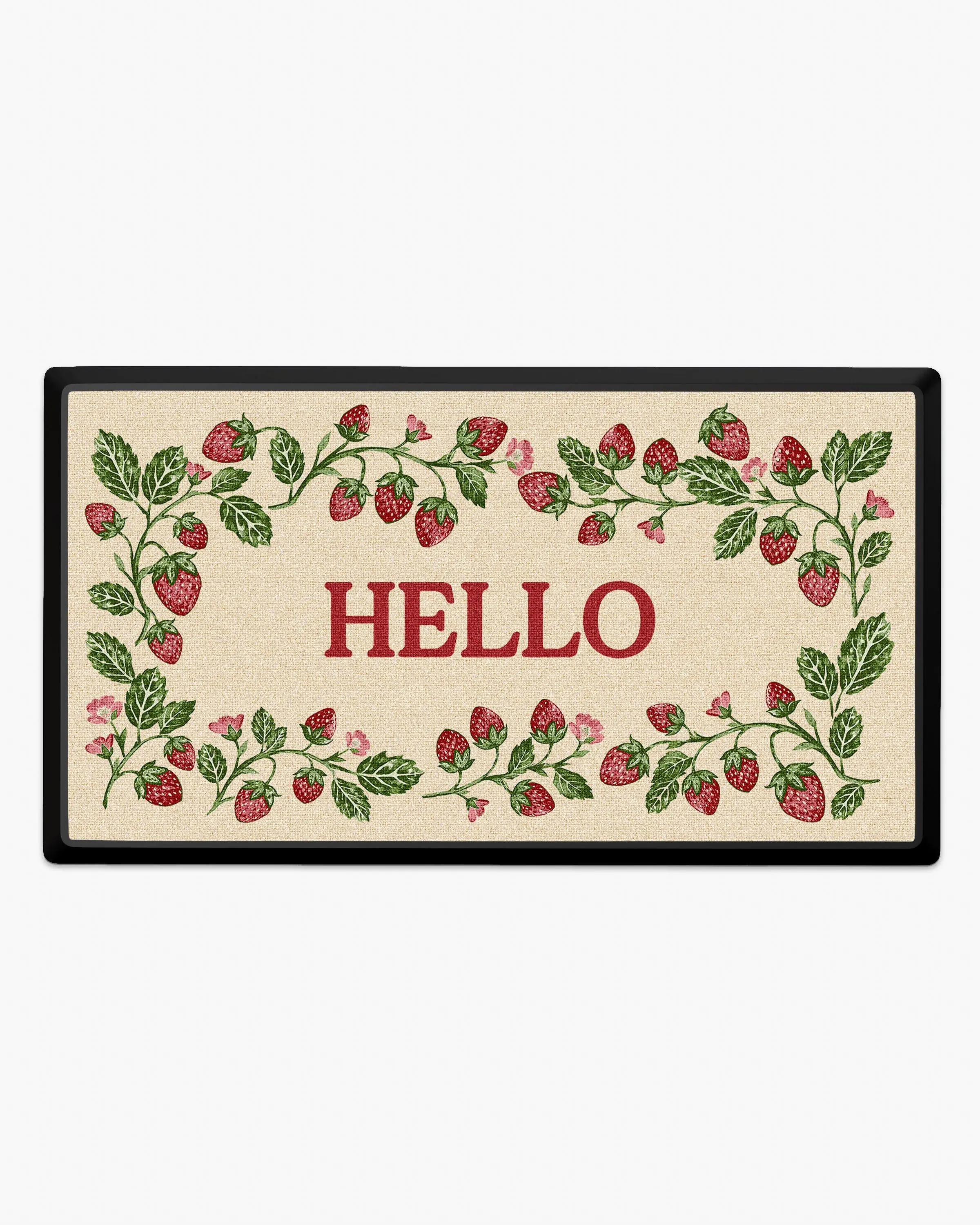Strawberry Vine Hello Large Doormat