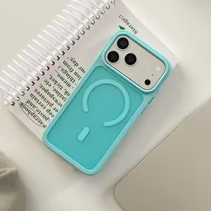 Anti-Sweat Anti-Scratch Protective iPhone Case, Magnetic Skin-Like Shell for iPhone 15/14/13 Pro, Compatible with iPhone 16 Pro Max, Unisex Design