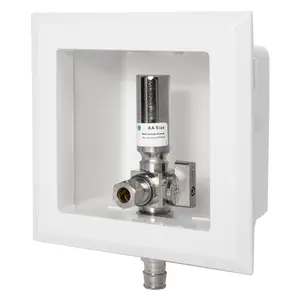 1/2" PEX Expansion (F1960) Inlet, Dishwasher Outlet Box, with Stainless Steel Hammer Arrestor