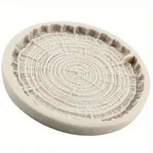 Forest Stump Shaped Silicone Mold, 1 Count Baking Fondant Cake Decorating Mold, Decorative Clay Plaster Mold for Home Kitchen, Handmade Crafts