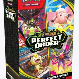 Pokémon Trading Card Game Mega Evolution Perfect Order Booster Bundle - Officially Licensed Collectible Card Game