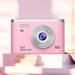 Vintage CCD Sensor Compact Point & Shoot Camera - Mini Portable, HD Video Recording, Entry-Level for Students