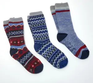 MUK LUKS Men's Set of 3 Jojoba Infused Cozy-Lined Lounge Socks