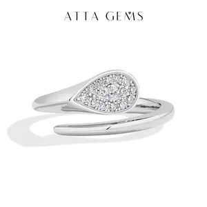 ATTAGEMS D Color 925 Sterling Silver Lab-Created Moissanite Ring for Jewelry Classic Anniversary Birthday Rings for Women Wedding Lovers  Friends R273 Engagement summerwins,summerwins