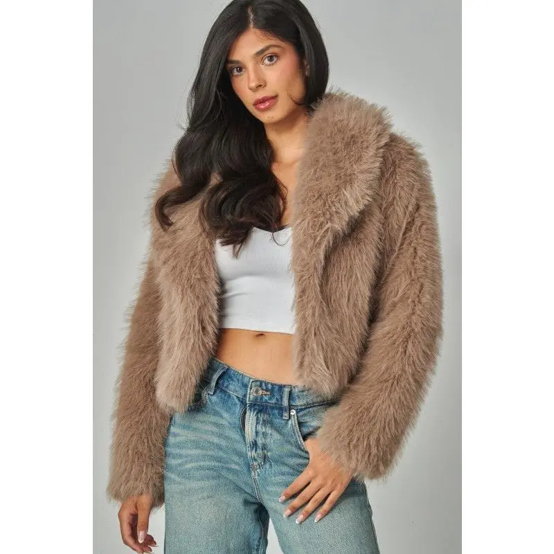 Kensley Faux Shearling Collar Jacket Kensley Faux Shearling Collar Jacket