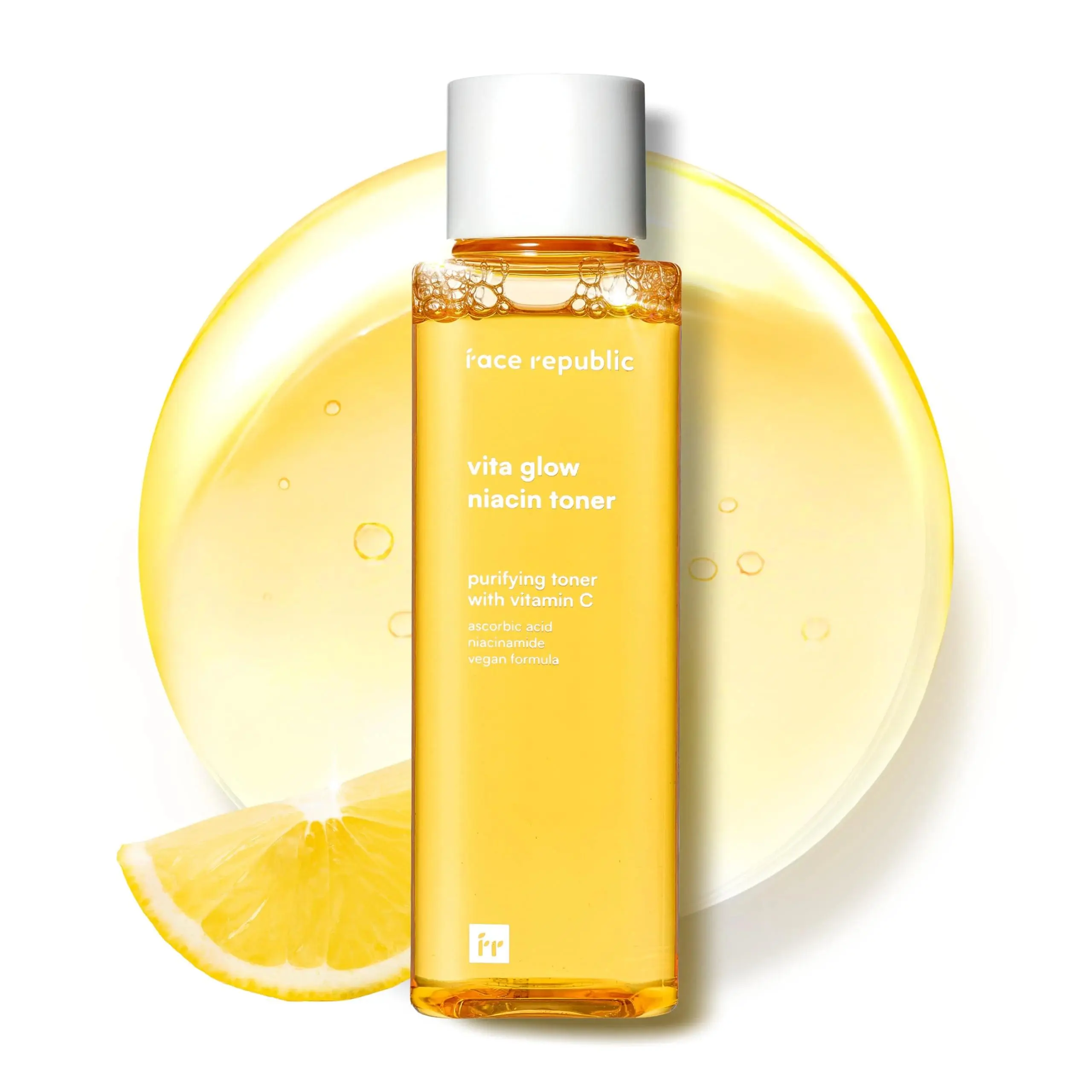 Face Republic Vita Glow Niacin Toner 160ml, Korean 5% Niacinamide Toner with Vitamin C, Sea Buckthorn + 7 Hyaluronic Acids for Dull, Uneven Skin