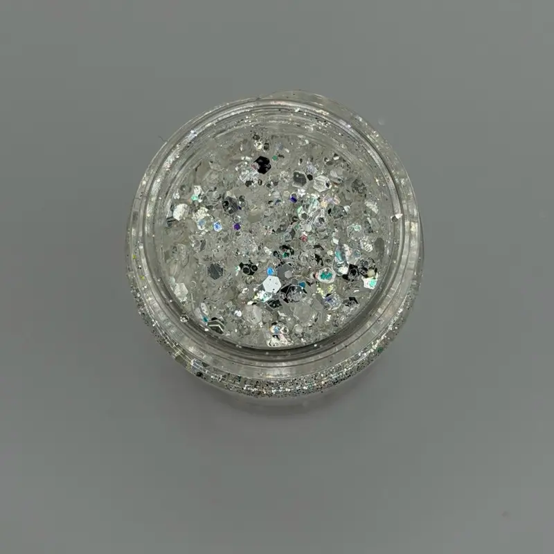I Do! Chunky Mix Glitter | Mirror Flash Silver | Temp Safe 320°F Solvent Resistant Glitter