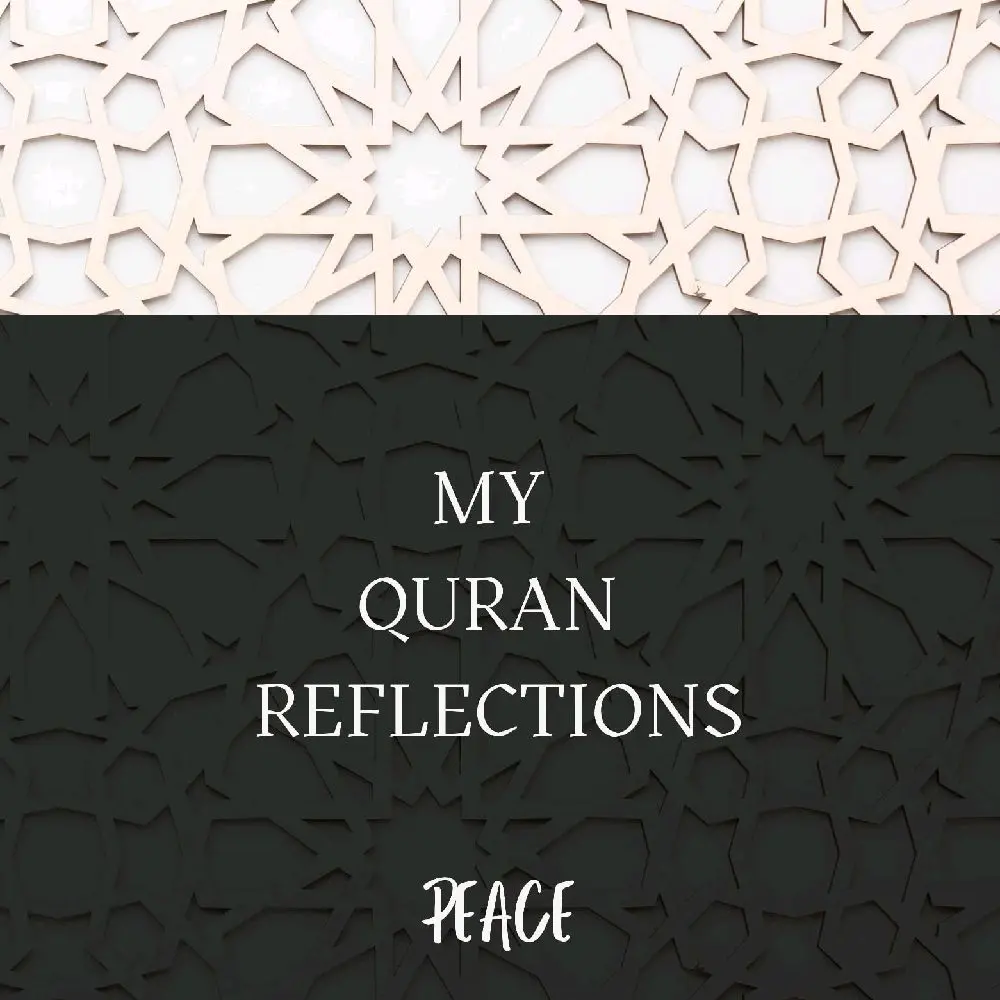 Quran Reflections Journal for Active Learning & Journaling of the Quran My Quran Reflections Peace Design Hard Cover 205 Lined Pages for Spiritual Growth